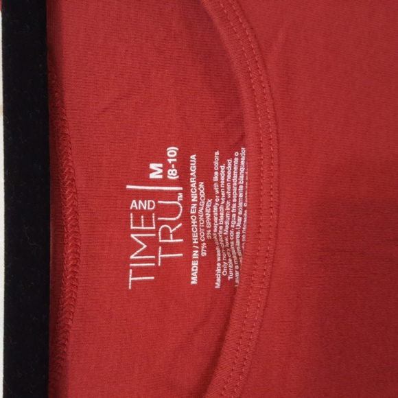 Time&Tru Burnt Orange Tanktop - Picture 2 of 3